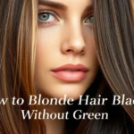 How to Dye Blonde Hair Black Without Green Tips